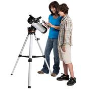 Computerized Newtonian Telescope, Telescopes for Beginners with 5 Eyepieces - Full-Height Tripod - Automatic Controller - Large 114mm Newtonian Reflector