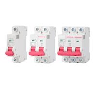 Computerized Numerical Control 1P 2P 3P YCB6H-63 18mm Miniature Circuit Breaker Din Rail Mount Breaking Capacity 6A/10A/16A/20A/25A/32A(1P,32A)