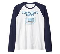 Computer's Froze, IT Technician Office Sarcasm Winter Funny Raglan Baseball Tee