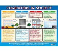 Computers in Society | ICT Posters | Laminated Gloss Paper measuring 850mm x 594mm (A1) | Computing Charts for the Classroom | Education Charts by Daydream Education