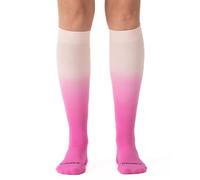 Comrad Nylon Knee High Socks - 15-20mmHg Graduated Compression Socks - Soft & Breathable Support Unisex Socks, Berry Ombre, Small