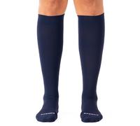 Comrad Nylon Knee High Socks - 15-20mmHg Graduated Compression Socks - Soft & Breathable Support Unisex Socks, Navy, Large