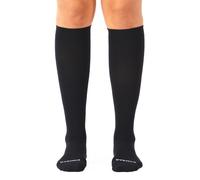 Comrad Unisex Adult Knee-High Compression Socks - 15-20mmHg Graduated Compression - Black, Medium (Women’s 8-10.5, Men’s 8.5-10, Calf 12-14 inches)
