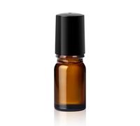 ComSaf 6Pcs 5mL Essential Oil Roller Bottles, Glass Roll on Bottle Set with Stainless Steel Balls, Mini Amber Glass Bottles with Labels, Dropper, Funnel, for Essential Oils, Perfume, Aromatherapy