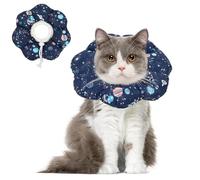 ComSaf Cat Cone Collar Soft, Protective Adjustable Cat Cones to Stop Licking After Surgery, Comfortable Lightweight Elizabethan Collar for Cat Kitten Prevent from Licking Wounds, Not Block Vision…