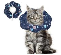 ComSaf Cat Cone Collar Soft, Protective Adjustable Cat Cones to Stop Licking After Surgery, Comfortable Lightweight Elizabethan Collar for Cat Kitten Prevent from Licking Wounds, Not Block Vision…