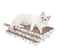 ComSaf Cat Scratcher Cardboard 3 Pack, 43 x 26 cm Large Size Cat Scrach Pad | Double-Sided Cat Scratching Board, Durable Reversible Recycle Corrugate, Easy to Scratch, Scratch Mat For Indoor Cats, Kitty