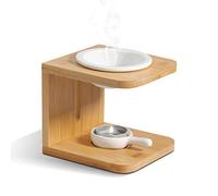 ComSaf Essential Oil Burners Set of 1, Ceramic Scented Wax Melt Warmer with Tealight Candle Holder Decorative Aromatherapy Burner for Home Office Birthday Wedding Gift