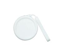 COMSY Women's Mini Coin Purse Wallet Silicone Small Round Coin Purses Small Earphone Pouch Change Purse Coin Wallet Lovely Hand Held Water Resistant Data Cable Bag,White