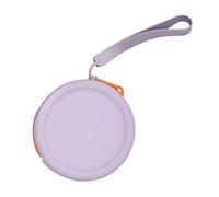 COMSY Women's Mini Coin Purse Wallet Silicone Small Round Coin Purses Small Earphone Pouch Change Purse Coin Wallet Lovely Hand Held Water Resistant Data Cable Bag,Light Purple