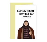 Comting Nandor Happy Birthday Card, What Do We In The Shadows Bday Card for Boyfriend Him, Creepy Birthday Card