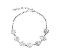 COMTRUDE 7 Chakra Bracelet for Women Fashion Exquisite Aura Healing Anklets Yoga Energy Jewelry Birthday Gifts Meditation Spirit Jewelry, cm, Stainless Steel, no gemstone