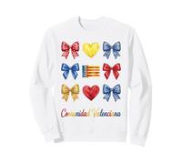 Comunidad Valenciana Coquette Bow Girls Sweatshirt