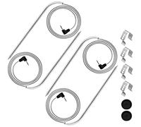 COMVIEE 4-Pack Meat Probes, Stainless Steel, Electric & Charcoal, for Masterbuilt Gravity Series 560/800/1050, with Grill Clips and Probe Grommet