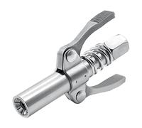 COMVIEE Grease Gun Coupler, Double Handle Quick Lock Release Grease Tips Ends Couplers, Rated 10,000 PSI, Compatible with All Grease Guns 1/8" NPT Fittings, 1-PC