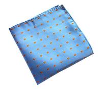 COMVIP Men's Polka Dot Polyester Suit Pocket Square Handkerchief Hanky Blue