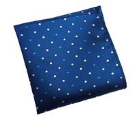 COMVIP Men's Polka Dot Polyester Suit Pocket Square Handkerchief Hanky Dark Blue