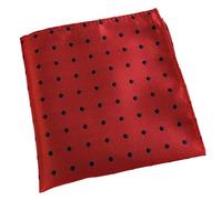 COMVIP Men's Polka Dot Polyester Suit Pocket Square Handkerchief Hanky Red