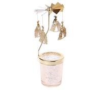 COMVIP Rotating Carousel Tea Light Candle Holder Home Decoration Xmas Gift W: Gold Princess
