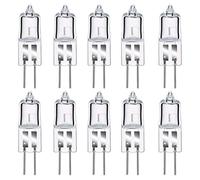 Comyan 10 Pieces G4 Halogen Light Bulbs 20W 12V Warm White 2800K Dimmable Clear Capsule