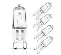 Comyan G9 Oven Bulbs 25W 230V Microwave G9 Oven Light Bulbs 300℃ Heat Tolerant for Ovens, 260lm Warm White Dimmable - 5Pack