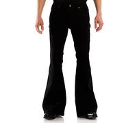Comycom Jeans Flared Trousers Black - Black - W38
