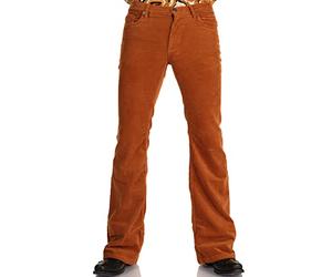 Comycom Men's Cord Bootcut Trousers Medium Brown, brown, 30 W/32 L