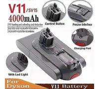 con 6000mAh 21.6V Batterie for Dyson V6 V7 V8 V10 V11Series SV03 DC62 SV11 SV10 SV12 SV14 SV15 Handheld Vacuum Cleaner Spare battery 25-26_tj3 V11 ...