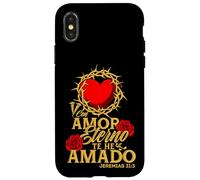Con amor eterno te he amado, versículo Jeremías 31:3 Case for iPhone X/XS