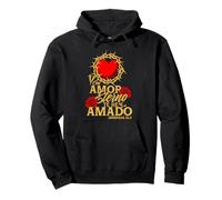 Con amor eterno te he amado, versículo Jeremías 31:3 Pullover Hoodie