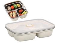 Con Compartmentos - Contenedores De Meriendas Con Compartmentos, Contenedor Waterproof Para Alimentos Y, Fiambreras |vpara Viajes Camping Escuela Trabajo Picnic Niños