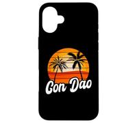Con Dao Retro Sunset Design Vietnamese Beach Case for iPhone 16 Plus