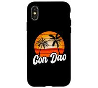 Con Dao Retro Sunset Design Vietnamese Beach Case for iPhone X/XS