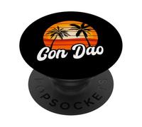 Con Dao Retro Sunset Design Vietnamese Beach PopSockets Adhesive PopGrip