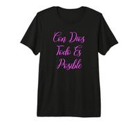 Con Dios Todo ES Posible Bibia Espanol Spanish Rosa Catolica Premium T-Shirt