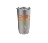 Con Dios Todo ES Posible Chirstian Espanol Stainless Steel Insulated Tumbler
