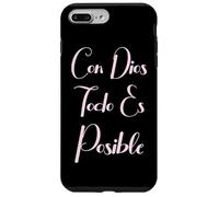 Con Dios Todo Es Posible Christian Bible Mujer Amor Spanish Case for iPhone 7 Plus/8 Plus