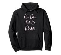 Con Dios Todo Es Posible Christian Bible Mujer Amor Spanish Pullover Hoodie