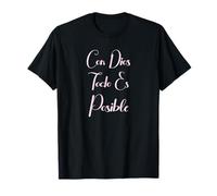 Con Dios Todo ES Posible Christian Bible Mujer Amor Spanish T-Shirt
