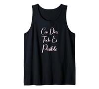 Con Dios Todo ES Posible Christian Bible Mujer Amor Spanish Tank Top