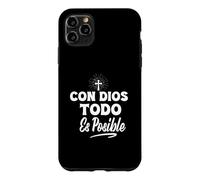 Con Dios Todo Es Posible - Christian Jesus Faith Love Cross Case for iPhone 11 Pro Max