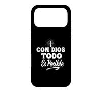 Con Dios Todo Es Posible - Christian Jesus Faith Love Cross Case for iPhone 17 Pro Max