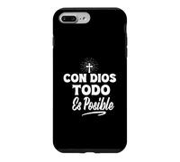 Con Dios Todo Es Posible - Christian Jesus Faith Love Cross Case for iPhone 7 Plus/8 Plus