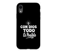 Con Dios Todo Es Posible - Christian Jesus Faith Love Cross Case for iPhone XR