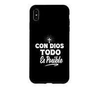 Con Dios Todo Es Posible - Christian Jesus Faith Love Cross Case for iPhone XS Max