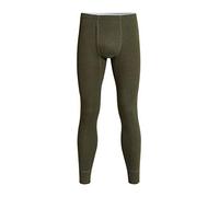 con-ta Thermal Long Pants with Fly Long Johns for Men Warm Underwear with Natural Cotton Men's Clothing Size 4/S - 10/4XL, Olive melange, L