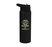 Con Un Corpo Come Questo Chi Ha Bisogno Dei Capelli Stainless Steel Insulated Water Bottle