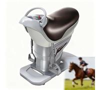 Conabaen Electric Horse Riding Machine, 3D Simulation Fitness Trainer for Abdominal, Waist, Legs, and Hips, 20 Speeds, LCD Display, Safety Switch, Indoor Aerobic Equipment for Full-Body Workout