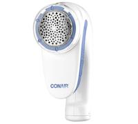 Conair Lint Remover, Battery-Operated Bobble Remover for Clothes and Fabrics, Ergonomic Handle, Large Head Fabric Shaver, White/Blue, CLS1XU