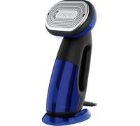 Conair 2-in-1 Handheld Clothes Steamer and Iron, Large 250ml detachable water tank, Rapid 10 second heat up, Garment Steamer, Black/Blue, GS108U, UK PLUG